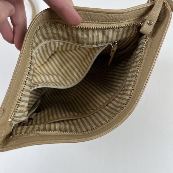 KATE SPADE Leather Crossbody Purse Cobble Hill Tenley Handbag Tan Minimalist - Picture 10 of 16